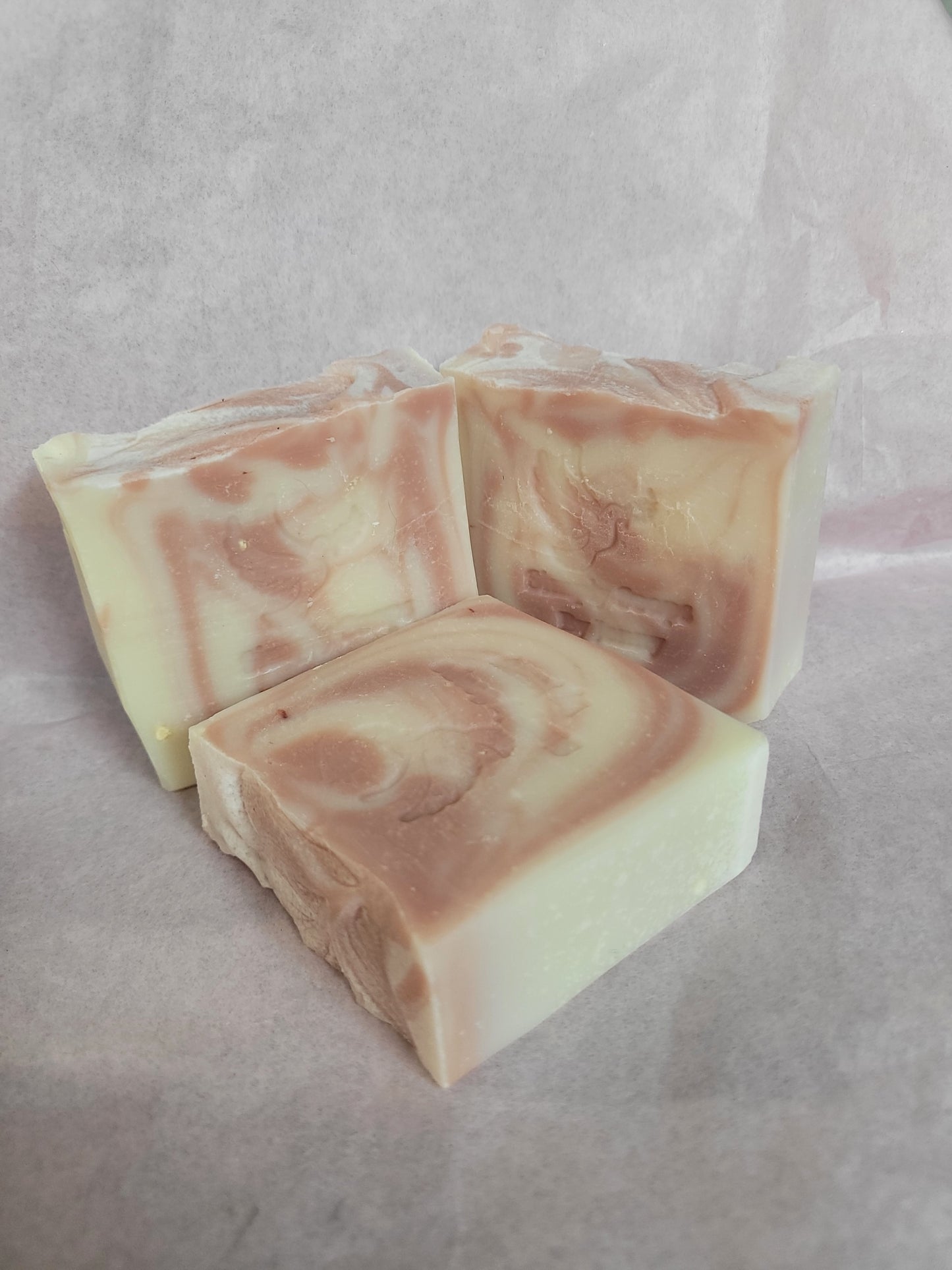Unscented Rose Clay Bars