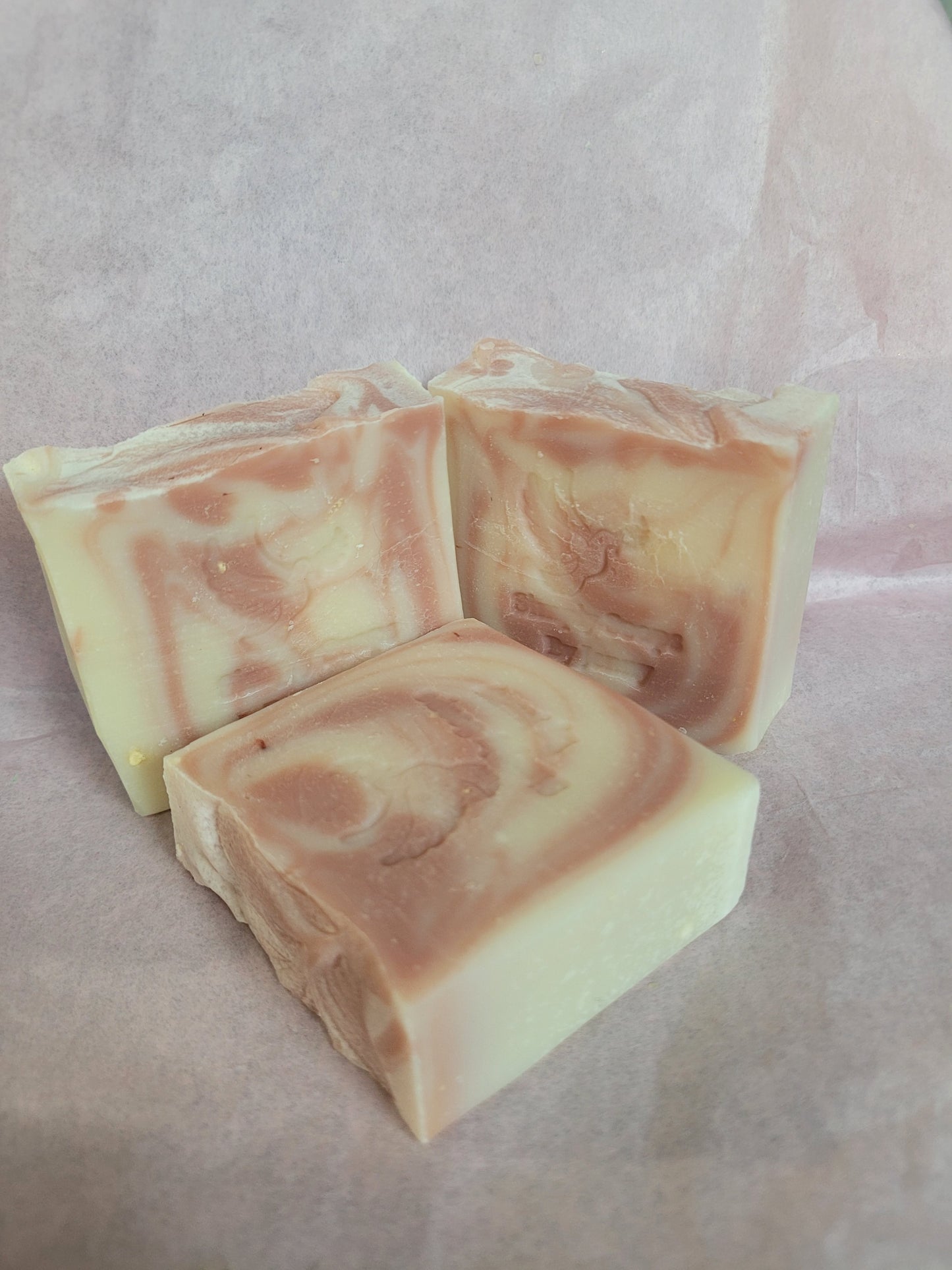 Unscented Rose Clay Bars